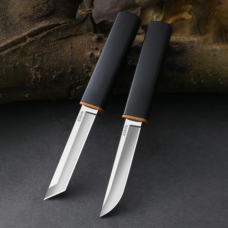 Description Picture 6 of itemStainless Steel 2-in-1 Double Straight Knife Utility Sharp Pocket Knives Portable Outdoor Survival Cutting Tools Fishing Knife