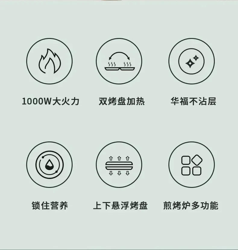 Description Picture 5 of itemElectric baking pan for crepes. Double sided heating. Pancake pan, electric skillets and pizza/tortilla maker.
