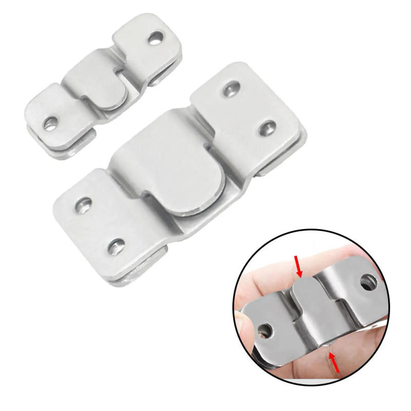 Description Picture 4 of item10pcs Stainless Steel Interlock Hanging Buckle Flush Mount Bracket Furniture Connector Wall Picture Frame Hanger Display Hooks