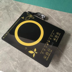 2200W Small Hot Pot Heating Stove Touchpad Stir-fry Dish Cooking Oven Electric Magnetic Induction Cooker Household Waterproof