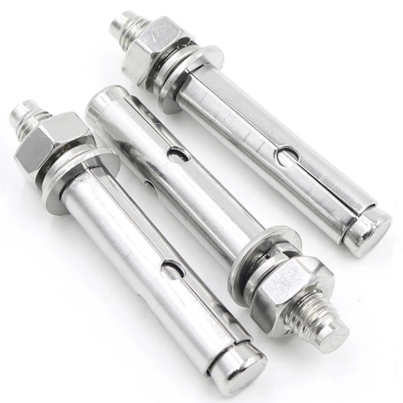 Description Picture 5 of item304 Stainless Steel Heavy Duty Expansion Bolt Anchor Sleeve Concrete Anchor Bolt Link Rod Wall Fastener Nail M6M8M10M12M14M16M20