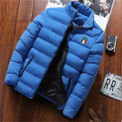 Winter coat 2024 men's fashion stand collar men's coat outdoor camping men's solid thickened jacket coat men's Parka