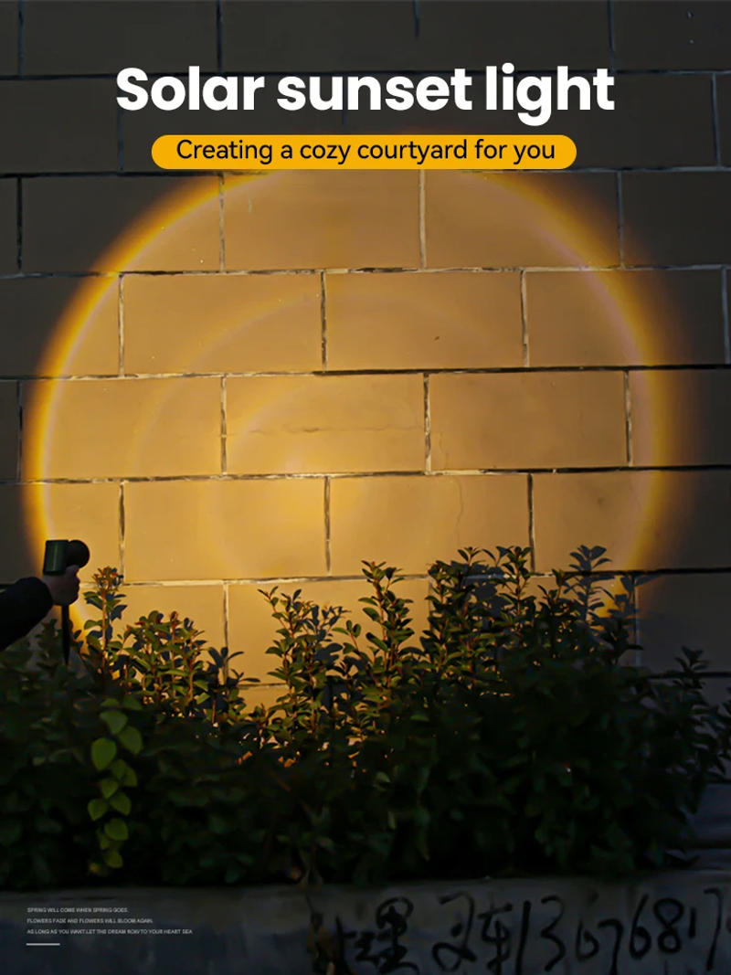 Description Picture 2 of itemNew 9 LED Solar Spotlights Outdoor IP65 Waterproof Brightness Adjustable Spot Light Garden Backyard Driveway Patio Decor Lamp