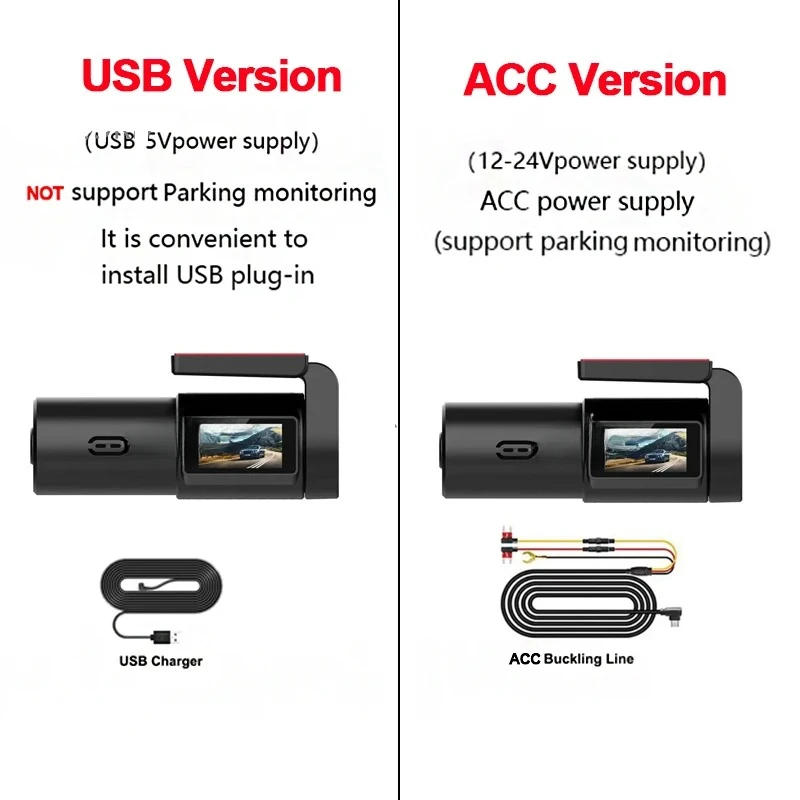 Description Picture 2 of itemADAS Driving Assistance Car Dvr Camera Dash Single Lens Dashcam Loop Recording Black Box Cam USB Mini 1080P With WiFi 1.0 Inch