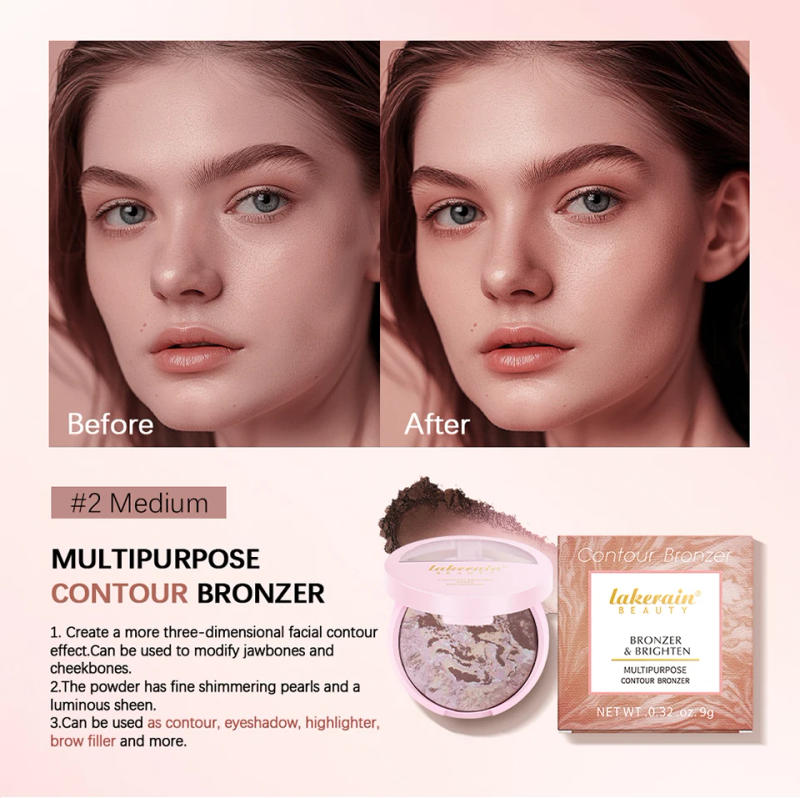 Description Picture 6 of itemNEW YORK Baked Brighten Color Correcting Powder Foundation Fair Buildable Light to Medium Coverage Demi-Matte Natural Finish