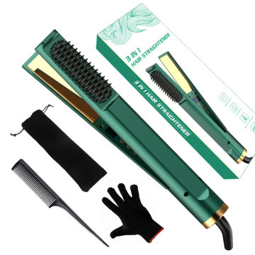 QXXZ Iron 3-in-1 Hair Straightener Multifunctional LCD Display Professional Straightening and Curling Hair Salon Hair Tool