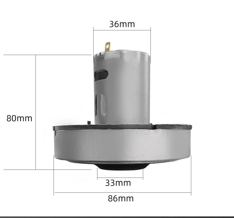 Description Picture 5 of item545 Micro Motor DIY  Suitable For Vacuum Cleaner Accessories High Speed High Power Tools