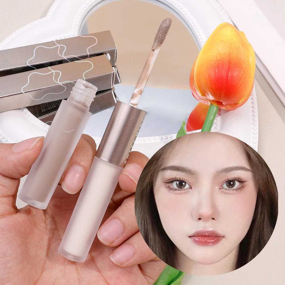 Description Picture 6 of itemDouble Head Matte Contouring Bronzer Highlighter Stick High Gloss Grey Brown Nose Shadow Cream Brighten Facial Makeup Cosmetics