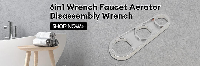 Description Picture 2 of item6in1 Wrench Faucet Aerator Disassembly Wrench Water Flows Adjusting Faucet Bubbler Wrench Plumber 92.6*32*22.6mm Wrench