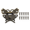 Antique Bronze Hasp Latch Jewelry Wooden Box Lock Mini Cabinet Buckle Lock Decorative Hardware  Lock Buckle Luggage Accessories