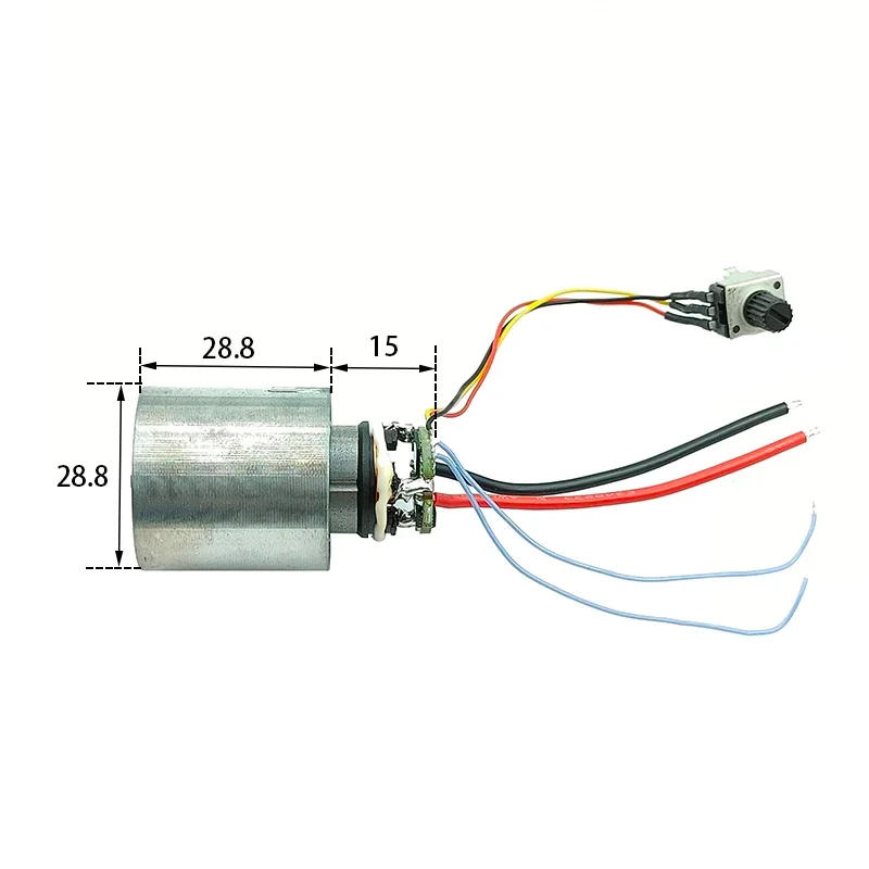 Description Picture 3 of itemDC 7.4V 130,000RPM Brushless Motor DC 7.4 - 8.4V 220W Ultra-high Speed BLDC 3-Phase CNC Aluminum Alloy Impeller Ducted DIY Fan
