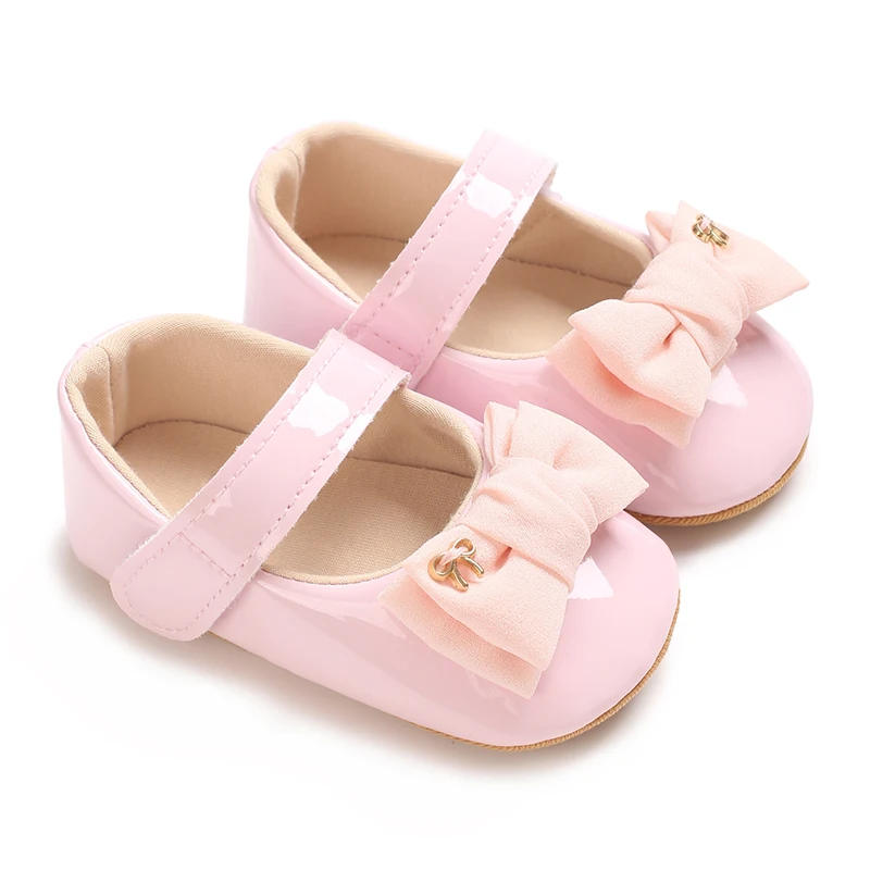 Description Picture 5 of itemNewborn toddler shoes sweet wind flower baby princess shoes rubber sole non-slip baby shoes can be worn princess