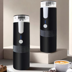 Portable USB Rechargeable Mini Capsule Coffee Maker for Travel, Office - 170ML