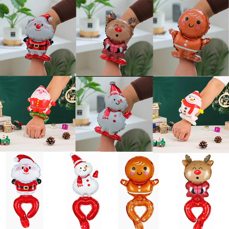 Description Picture 6 of item5/10pcs Christmas Hair Clasp Balloons Christmas Headdress Balloon Santa Claus Headband Hair Band Foil Balloons Christmas Decors