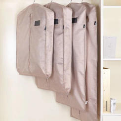 Clothes Dust Cover Hanging Organizer Wardrobe Garment Dress Coat Bags With Zipper Suit Case Dustproof Clothing Cover Oxford