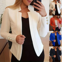 Women'S Winter Jacket Outerwears Womens Ladies Cardigan Solid Long Sleeve Pocket Coat Outerwear Ropa Para Mujer EnvíO Gratis
