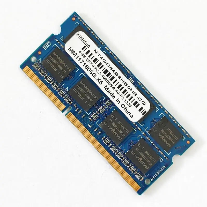Description Picture 4 of itemKinlstuo RAMS DDR3 4GB 1333MHz Laptop memory ddr3 4gb 2RX8 PC3-10600S-9-10-F2 SODIMM 1.5V 204PIN