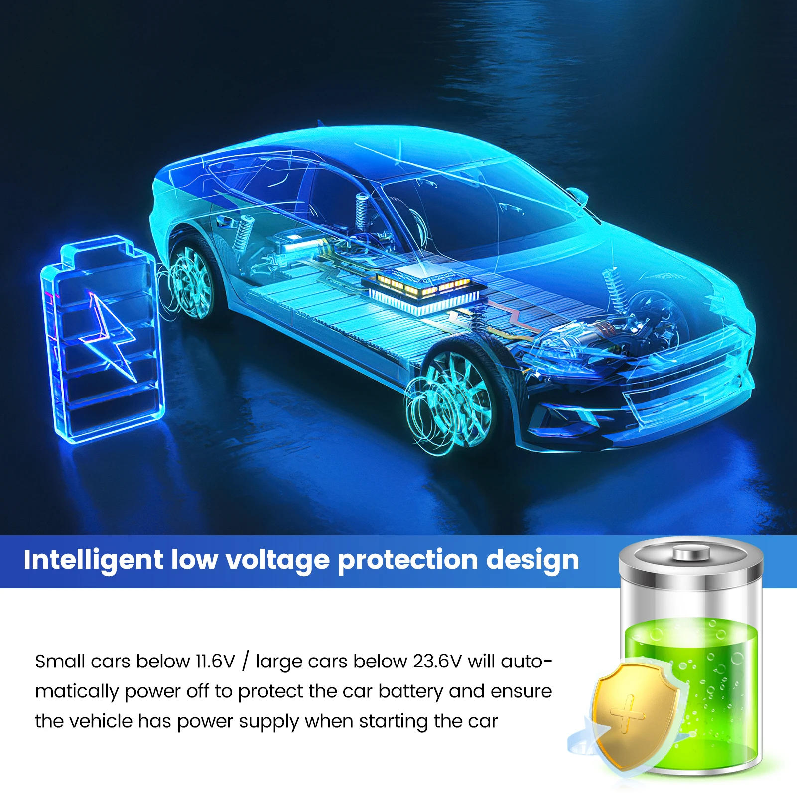 Description Picture 6 of item3A for Universal Car Dash Cam Step-Down Line Auto DVR 12-24v Hardwire 3.5m Cable Kit Mini Micro USB C Charger 5V Dashcam Camera