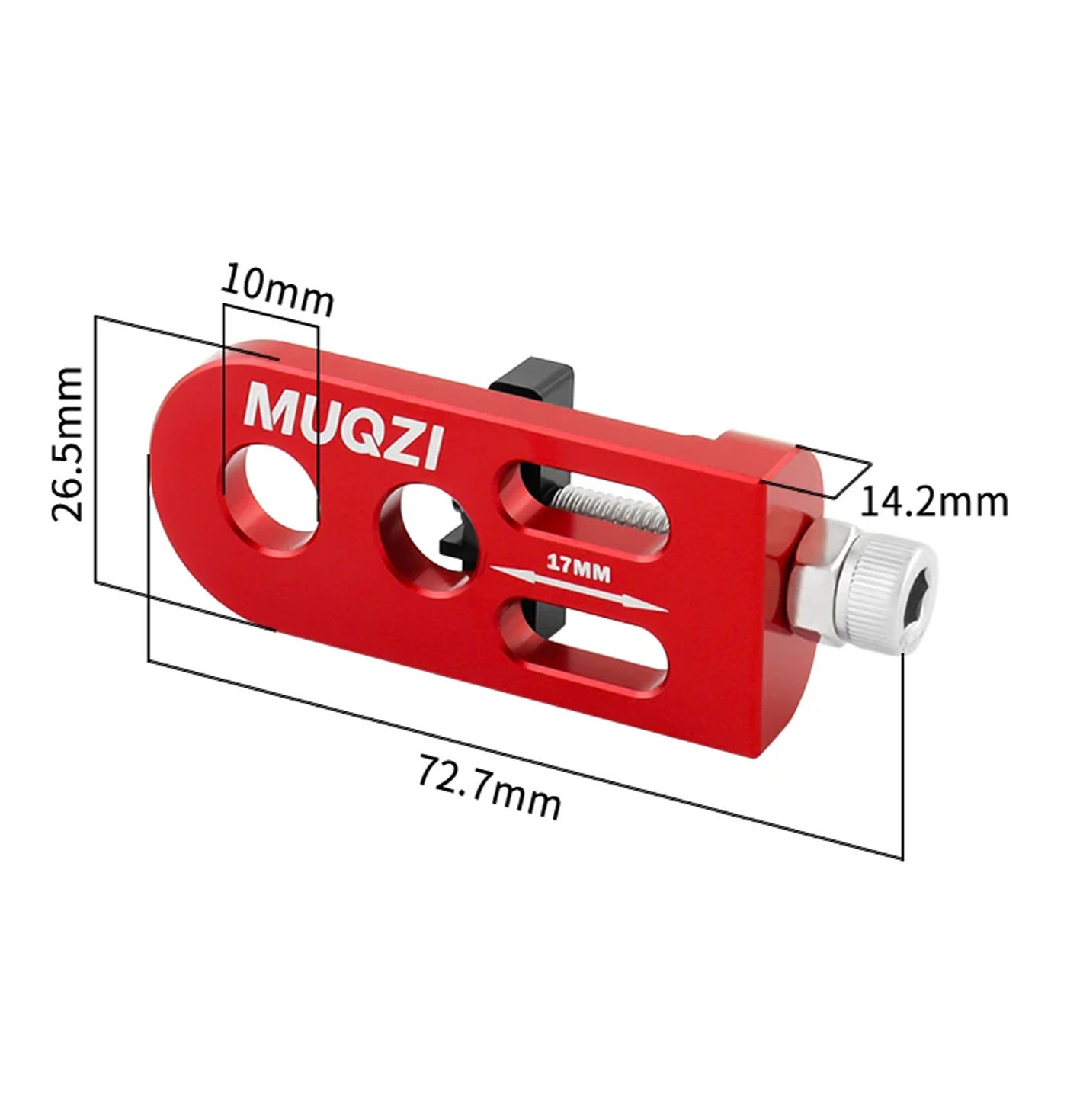 Description Picture 3 of itemMUQZI Chain Tension Adjuster Bicycle Single Speed Tensioner Chain Adjuster for  Folding Fixed Gear Bike