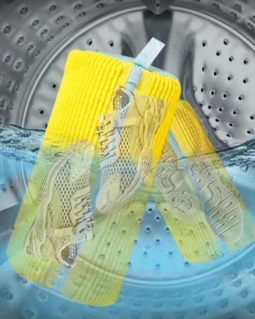 Description Picture 6 of itemReusable simulates hand washing Shoe Bags laundry washing machine shoe cleaner mesh laundry for travel mesh wash bags kit