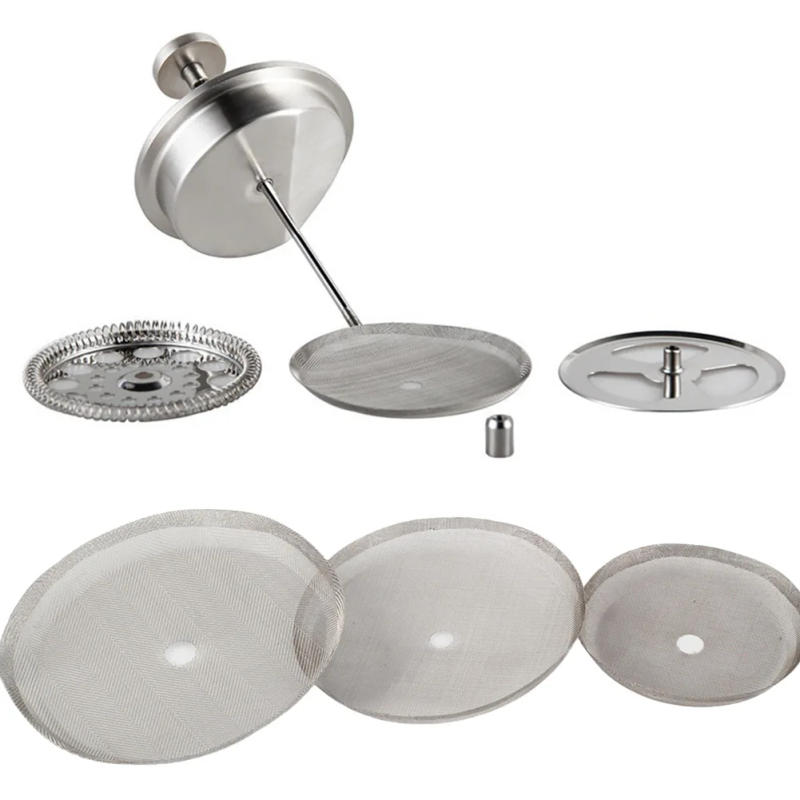 Description Picture 3 of item3pcs Reusable French Press Filters Mesh Filter Replacement 350 800 1000ML For Espresso Machine Coffee Pot