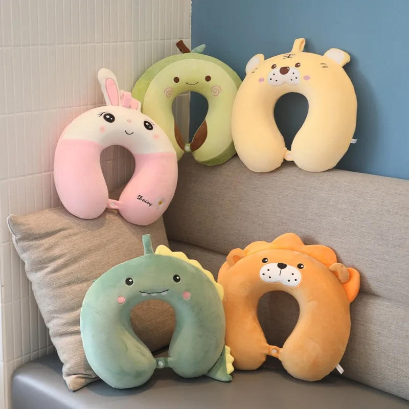 Description Picture 2 of itemAnimal Memory Rabbit Lion Cotton U-shaped Travel Pillow Car Neck Pillow Noon Rest Pillow Plane Travel Pillow Relax the Neck