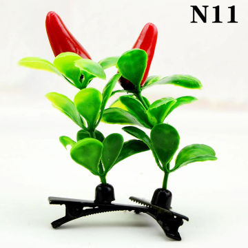 1Pcs Funny Show Bean Sprout Grass Hairpin Flower Plant Hair Clips For Kids Girls Women Hair Styling Tool Decoration Accessories