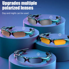 Wireless Bluetooth 5.0 Earphones Sports Headset Telephone Driving Sunglasses/mp3 Riding Eyes Glasses With Colorful Sun Lens Mic