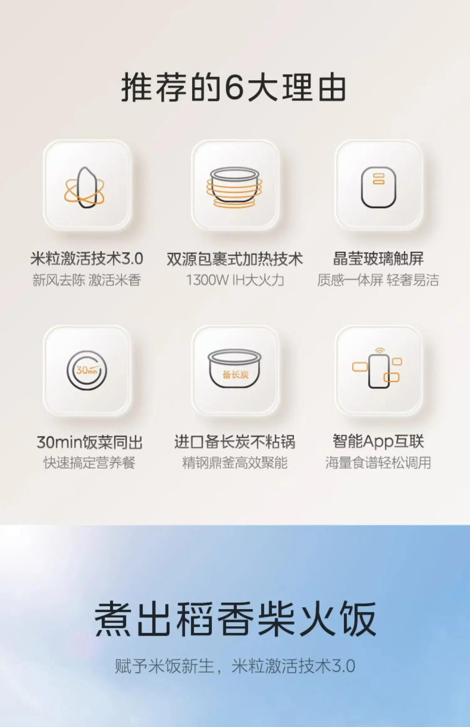 Description Picture 4 of itemMidea Rice Rice Cooker IH Intelligent Cooking Household 4L Low Sugar Firewood Non-stick Surface Rice Cooker 【MB-HS432】