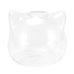 Cat Shaped Glass Vase Hydroponic Plant Flower Vase Terrarium Container Pot Decor Art Gift