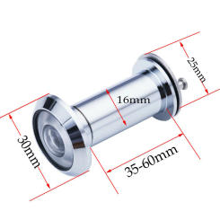 2024 Door Viewer 200 Degree Wide Angle Peephole Security Door Adjustable Glass Lens For Furniture Hardware Tools