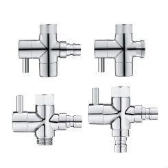 H7BF Multifunction Shower Diverter Adapter Brass Shower Head Diverter for Simple Installation & Enhances Bathing Experience