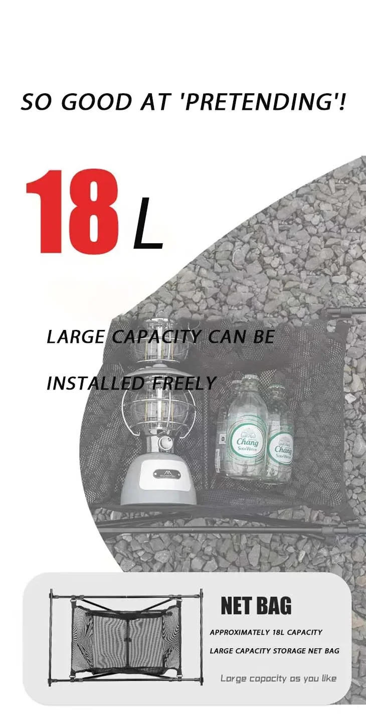 Description Picture 6 of itemTARKA Foldable Camping Table Portable Aluminum Alloy Folding Table Lightweight Picnic Fishing Outdoor Table