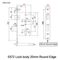 Brand New European Mortise Door Lock body 5572/7255 Fire Proof Anti-theft Split Door Lock Repair Parts