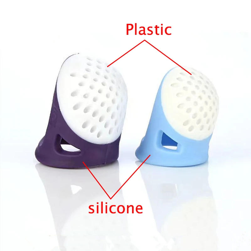 Description Picture 5 of itemSilicone Thimble Anti-stick Finger Cover Thimble Hand Cross-stitch Diy Sewing Accessories Anti-slip Finger Protection Thimble