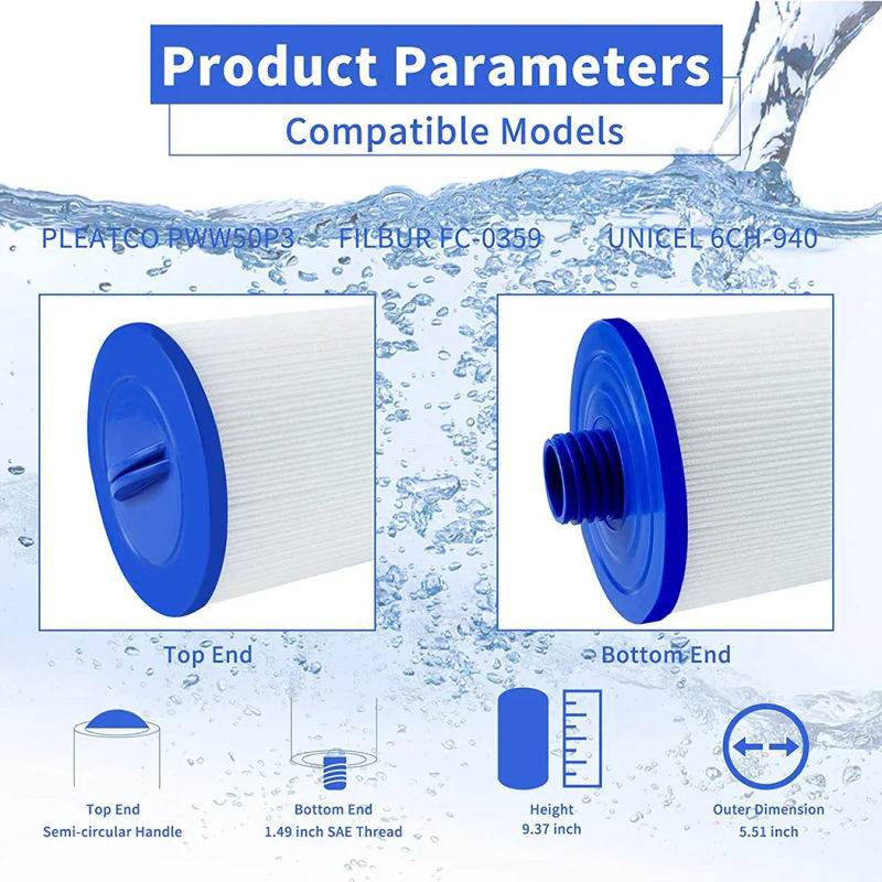 Description Picture 5 of itemReplacement Spa Filter For PWW50 6CH-940 Superior Spas Dldfldl Lement Filters Paper Filter Swimming Cleaning Supplies