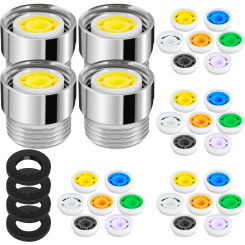 36Pcs Shower Head Flow Control Valve Set Water Saver Device Flow Restrictor Valve Valve with 28 Water Flow Restrictor Bathroom