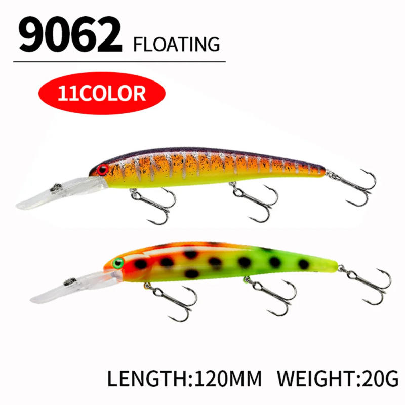 Description Picture 4 of itemBandit Style Deep Walleye Crankbait Lure 16cm/20g Trolling Wobbler Floating Minnow Bass Pike Bait 1-3M Saltwater Fishing Tackle