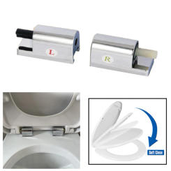 Toilet Soft Close Hinges Seat Hinge Replacement Traditional & Contemporary Toilet Lid Hinges Fixing Connector Replacement Parts