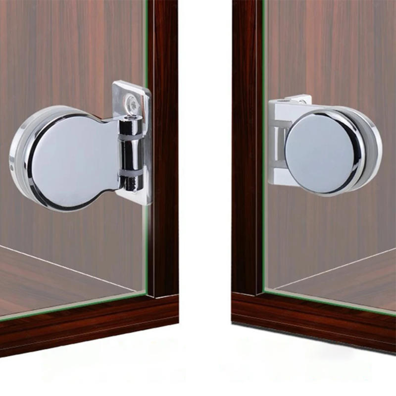 Description Picture 2 of itemSink Shower Tray Screen 180 Degrees Frameless Glass Shower Door Bracket Hinge Glass Zinc Alloy Accessories For Bathroom