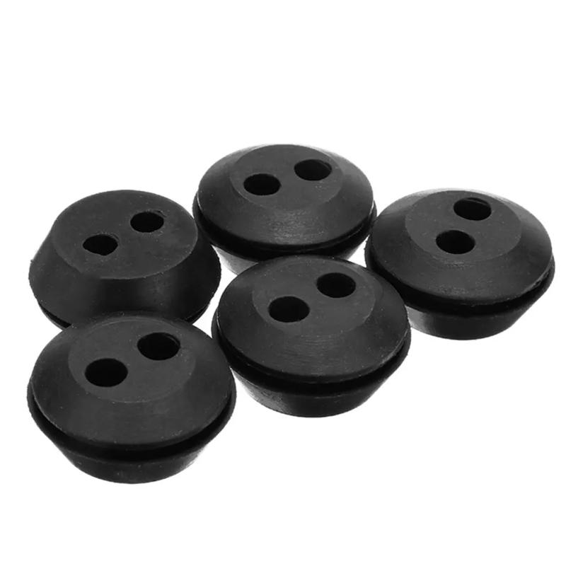 Description Picture 6 of item6Pcs Rubber Grommet 2 Holes Fuel Tank Seal Grommet Fuel Tank Rubber Grommet Used For Hedge Trimmer Brush Cutters