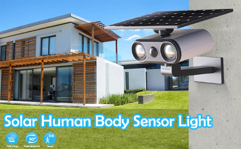 Description Picture 2 of itemSolar Lights Outdoor Motion Sensor Solar Dummy Fake Camera Monitoring Wall Lamp Solar Security Lights 3 Modes Garden Patio 