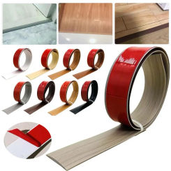 Door Seal Strip Self-Adhesive Floor Transition Strip Simple Installation Easy Cut PVC Edge Guard Seamless Floor Corner Cover