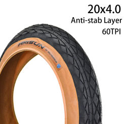 CHAOYANG ARISUN 20x4.0 Fat Tire Snow Bicycle Mobilebike Anti-slip Electric Beach Bike MTB Black Brown Edge Bicycle Tire