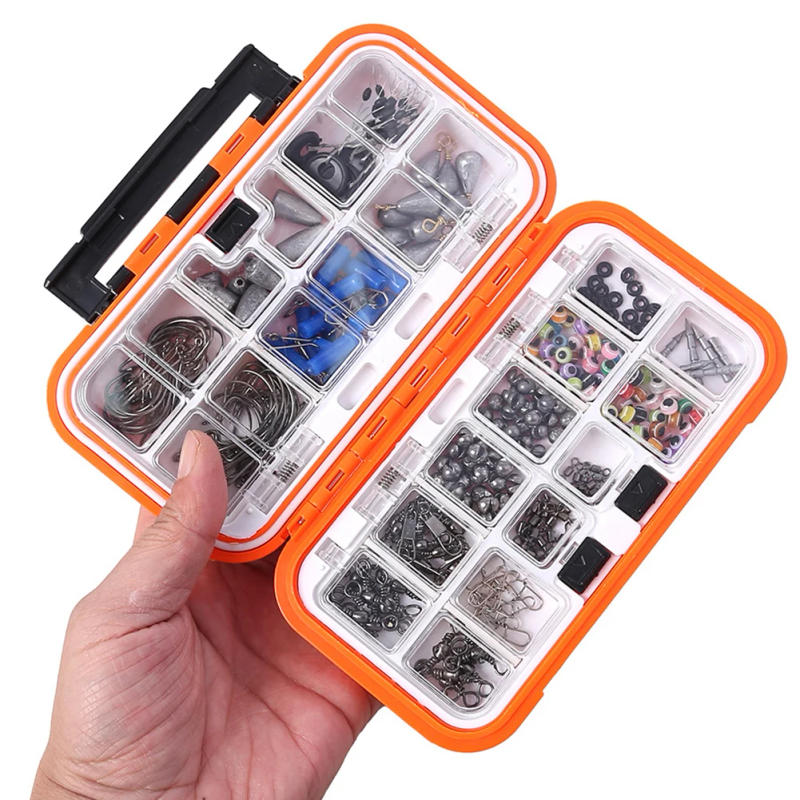 Description Picture 6 of item238pcs Fishing Tools Accessories Kit Set Including Box Hooks Swivels Sinkers Outdoor Fishing Accessories Set Gift for Men
