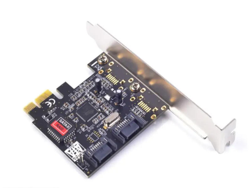 Description Picture 5 of itemPCIe X1 To 2 Port SATA2.0 3G/bps Raid Controller Card SIL3132 Chipset for Silicon sata Adapter Add on Card chia coin