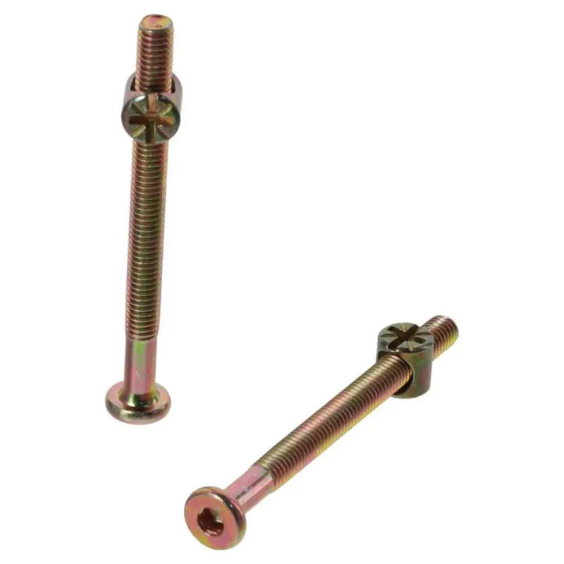 Description Picture 6 of item10PCS Carbon Steel Bolt Nut Set Portable M6x70mm Hex Socket Screw Connector Cross Hole Nut