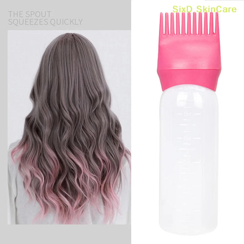 Description Picture 3 of item120ML Hair Dye Applicator Brush Bottles Dyeing Shampoo Bottle Oil Comb Hair Dye Bottle Applicator Hair Coloring Styling Tool