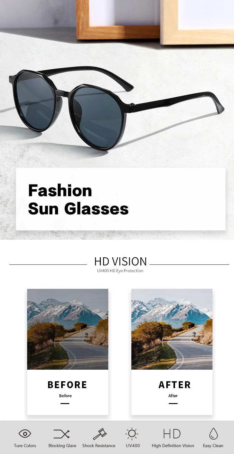 Description Picture 2 of itemLuxury Oversized Square Frame Sunglasses for Women & Men - UV Protection Polarized Driving Glasses High-End Style for Driving