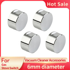 4PCS 6mm Diameter Rotary Switches Embedded Hole Round Knob Gas Cooktop Handle Kitchen Accessories For Gas Cooktop Oven